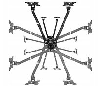 Кронштейн настільний для чотирьох моніторів 10-27" VX-24A, фото 2