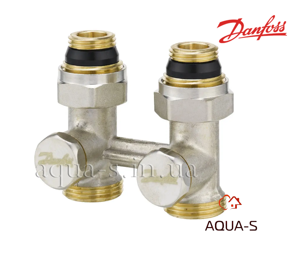Клапан запірний Danfoss RLV-KS 3/4"x3/4" прямий (для нижнього під'єднання радіатора) 003L0221, фото 1