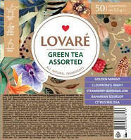 Набір зеленого чаю Lovare ASSORTED 50 пак *1.5г Асорті