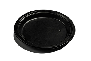 Тарілка однор. 220мм чорна 25шт/уп РР Андрекс