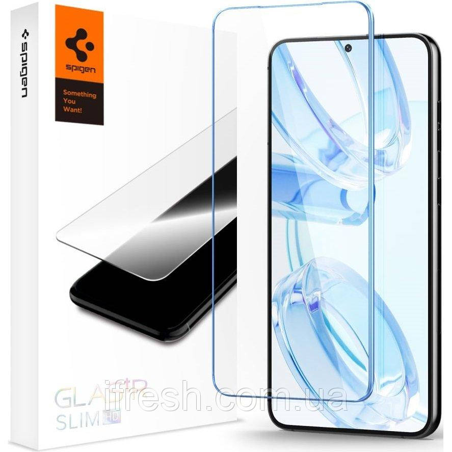 Захисне скло Spigen для Samsung Galaxy S23 - Slim Glas.TR (1 шт), Clear (AGL05961), фото 1