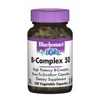 Витамин Bluebonnet Nutrition В-Комплекс 50, 100 гелевых капсул (BLB-00412) - Топ Продаж!