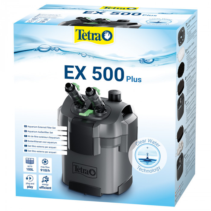 Зовнішній фільтр для акваріума Tetra External EX 500 Plus 5,5W, 910 л/год