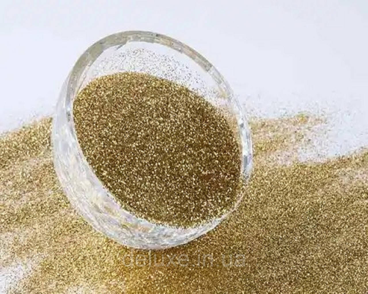 Глітер класичный Hexagon Metallic Преміум, золото крапка ( світлий блиск), колір СА 1230, розмір 1/96 (0.3 мм), 1кг, фото 1