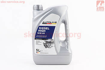 Олія 4T 10W-40 — напівсинтетична універсальна "DIESEL HIGH", 5L