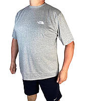 Футболка мужская оптом серая большого размера,футболка батальная,футболка серая, 56,58,60, 62 р-р