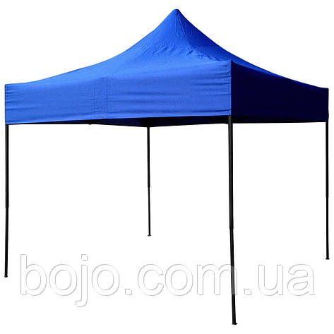 Торговий синій розсувний намет 3 х 3 м намет гармошка, фото 1