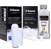 Набор для обслуживания Saeco (Cредство CA6700/00 / таблетки CA6704/99 / фильтр Brita Intenza СА6702 / cмазка)