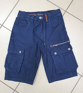 Бриджі SEAGULL карго котон 134-164 арт.1443, 134, Темно-синій