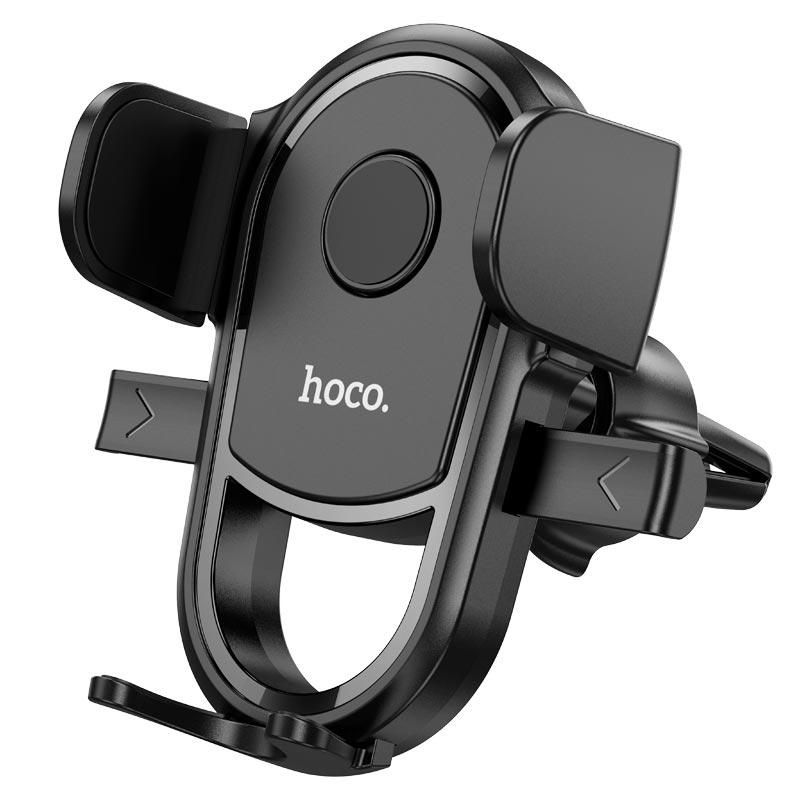 Автомобільний тримач холдер для телефону HOCO Grateful one-button Car holder (air outlet) H6 |4.5-7"| чорний, фото 1