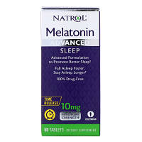 Аминокислота Natrol Мелатонин Медленного Высвобождения 10 мг, Melatonin Advanced (NTL-05964)