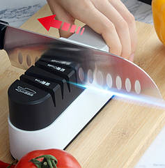 Електрична стругачка для ножів, точило для ножиць, побутове точило автоматичне, живлення 220 вольтів