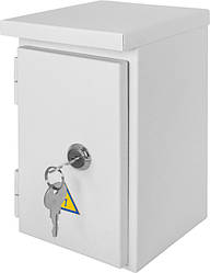 Шафа e.mbox.stand.n.04.z металева, під 4мод., герметична IP54, навісна, з замком