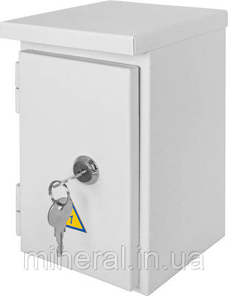 Шафа e.mbox.stand.n.04.z металева, під 4мод., герметична IP54, навісна, з замком, фото 1