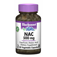 Витаминно-минеральный комплекс Bluebonnet Nutrition NAC (N-Ацетил-L-Цистеин) 500мг, 30 гелевых капсул