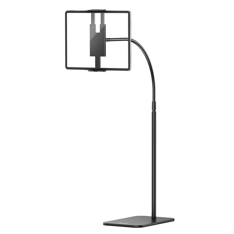 Універсальний тримач для планшета і телефона підлоговий Hoco Vigour retractable lazy stand PH42 |0.8-1.1m| (PH42) чорний
