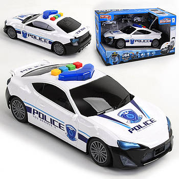 Гараж — машина поліцейська (3 машинки, світлові та звукові ефекти, на батарейках, у коробці) 660 А-206