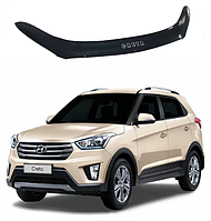 Дефлектор капота мухобойка на Hyundai Creta 2015-2020 VIP TUNING