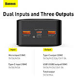 Повербанк BASEUS Bipow Digital Display Power bank 30000mAh |2USB/1Type-C, PD/QC, 20W, 3A| (PPDML-N02), фото 10
