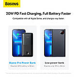 УМБ BASEUS Bipow Pro Digital Display Fast Charge Power Bank 10000mAh |2USB/Type-C, QC/PD, 20W/3A| (PPBD040201), фото 9