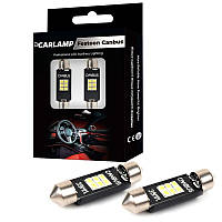 Светодиодные автолампы C5W Led cофитка Carlamp+canbus Т11x39 мм (SJ-K6-39мм)