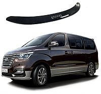 Дефлектор капота мухобойка на Hyundai Grand Starex 2017- 2023 (S-крепл)