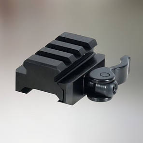 Компенсатор висоти Leapers UTG UNIVERSAL QD, Weaver/Picatinny, L 40 мм, H 15 мм, швидкознімний (MNT-RSQD403), фото 1