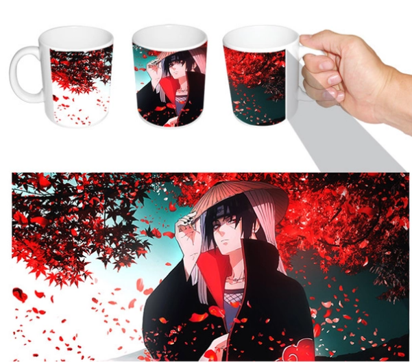 Чашка біла анімем Наруто Учиха Ітачі ABC