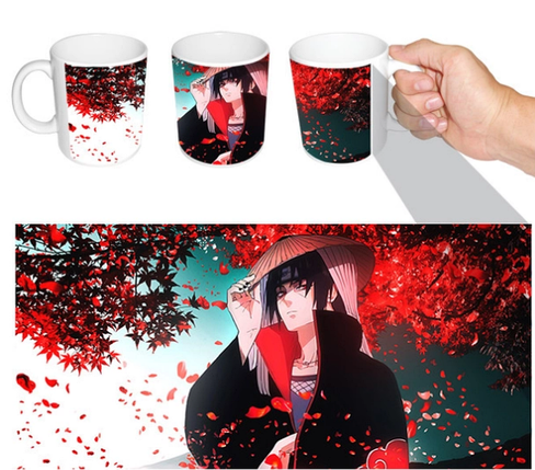 Чашка біла анімем Наруто Учиха Ітачі ABC, фото 1