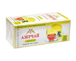 Чай чорний Azercay "Лимон", 1,8 г * 25 шт (ароматизований чай у пакетиках)