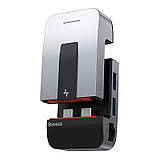 Hub адаптер Baseus Armor Age Type-C Bracket Multifunctional |3USB*3.0, Type-C, 4KHDMI, AUX, RG45|, фото 2