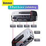 Hub адаптер Baseus Armor Age Type-C Bracket Multifunctional |3USB*3.0, Type-C, 4KHDMI, AUX, RG45|, фото 3