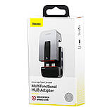 Hub адаптер Baseus Armor Age Type-C Bracket Multifunctional |3USB*3.0, Type-C, 4KHDMI, AUX, RG45|, фото 10