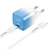 Адаптер мережевий HOCO Type-C to Lightning cable single port charge set C101A |Type-C, PD, 3A/20W|, фото 3