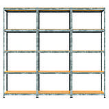 Металевий стелаж MRL-1800 (2700x300) потрійний оцинкований, фото 3
