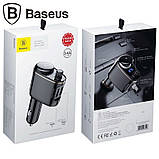 Адаптер автомобільний BASEUS Locomotive with Bluetooth FM |2USB, 2.4A|, фото 2