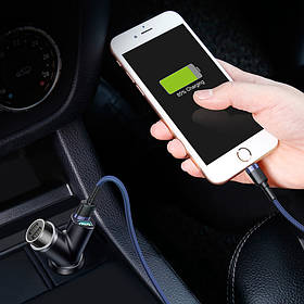 Адаптер автомобільний BASEUS dual USB + Cigarette Lighter extended car charger |2USB, 3.4A, 40W (CCALL-YX01)