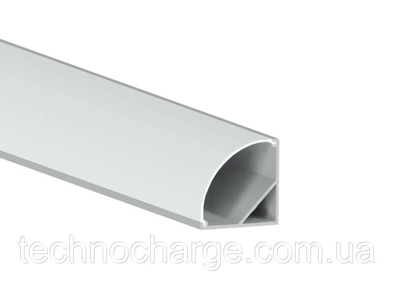 Алюмінієвий профіль для світлодіодної стрічки АЛ-53 2 метра анодований кутовий LEDUA - фото 1 - id-p1861705202