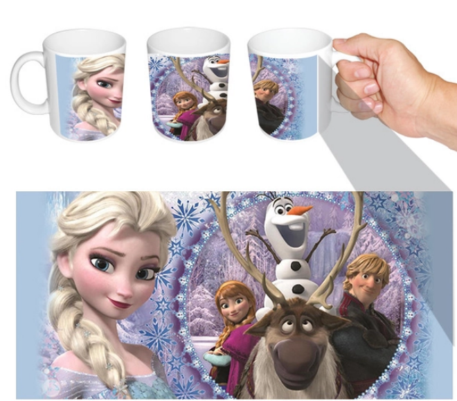 Чашка біла аніме Діснея Холодне Серце ABC