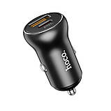 Адаптер автомобільний HOCO Smooth road car charger NZ5 |1USB/1Type-C, 30W/3A, PD/QC|, фото 2