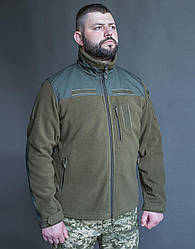 Куртка тактична флісова темна олива флісова куртка для ЗСУ MILIGUS (Україна) M