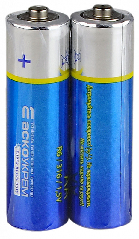 Батарейка сольова AА.R6.SP2 (shrink 2)