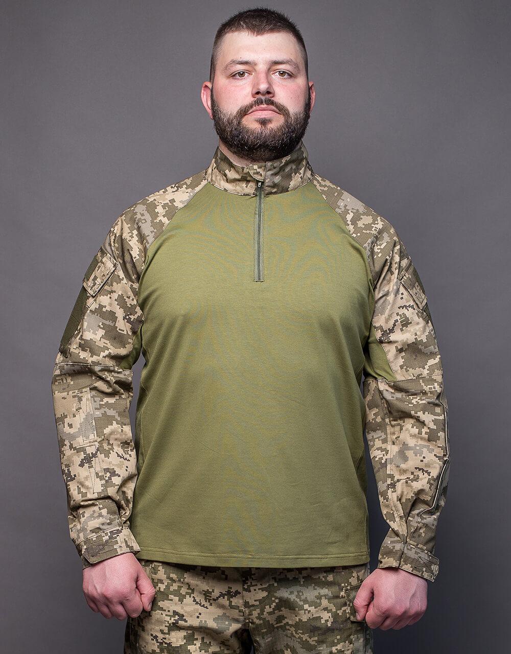 Сорочка убакс бойова армійська для ЗСУ MILIGUS М14 піксель Військова кофта ubacs тактична розмір L52