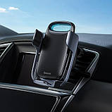 Тримач для телефона в автомобіль BASEUS Milky Way Electric Bracket Wireless Charger (15W) (WXHW02-01), фото 6