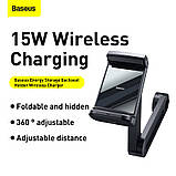 Тримач Baseus Energy Storage Backseat Holder Wireless Charger |15W, 360°| (WXHZ-01), фото 9