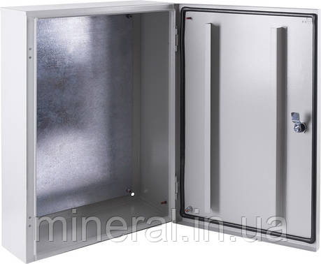 Корпус металевий e.mbox.pro.p.50.40.20 IP54 з монтажною панеллю (500х400х200), фото 1
