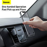 Тримач BASEUS Easy Control Clamp Car Mount Holder (Air Outlet Version) (SUYK000101) |4.7-6.7"|, фото 11