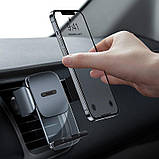 Тримач BASEUS Easy Control Clamp Car Mount Holder (Air Outlet Version) (SUYK000101) |4.7-6.7"|, фото 9