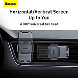 Тримач BASEUS Easy Control Clamp Car Mount Holder (Air Outlet Version) (SUYK000101) |4.7-6.7"|, фото 6