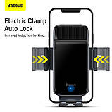 Тримач BASEUS Smart Solar Power Wireless Car Mount Electric Holder | |4.7-6.7"| (SUZG000001), фото 10